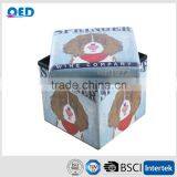 Removable Cover Roomy Foldable Storage Ottoman thumbnail-3