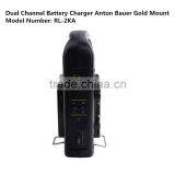 Anton Bauer Gold Mount Dual Battery Charger for Camera External Power Supply Lithium Battery Pack thumbnail-2