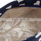 New Brand Designer Fashion Canvas Flower Shoulder Handbag Beach Bag Shopping Bag Shoulder Totes Bags Lunch Bag thumbnail-6