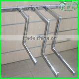Chrome Metal Z-shaped Oval Pipe Step Arm Hanging Display Hook