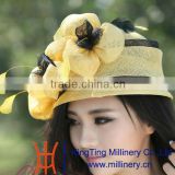 2014 New Fashion Ladies Millinery Sinamay Hat