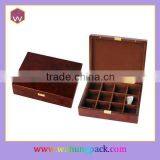 Tea Box Size Wooden Tea Box With 12 Compartments