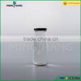 250ml Unbreakable Glass Bottle for Water Beverage Glass Bottle With Cap thumbnail-1