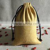 Colored Soft Faux Suede Drawstring Jewelry Pouches thumbnail-5