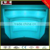 New Stylish RGB Light Colours Changing Illuminated LED Curved Bar Counter For Nightclub