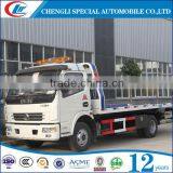 Dongfeng Multipurpose Recovery Truck Vehicle 125hp Chinese Pickup Bedford Trucks 4x2 Turbocharger Rollback Tow Trucks for Sale thumbnail-1