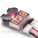 2-in-1 1~8S Lipo Battery Voltage Tester & Low Voltage Buzzer Alarm for DIY Drone thumbnail-6