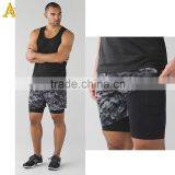 Custom Mens Gym Athletic Shorts Fitness Training Shorts Wholesale