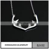 New Designs 925 Sterling Silver Necklace Gold Matte Jewelry thumbnail-3
