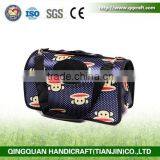 BSCI QingQ Factory Bicycle Pet Carrier Dog New Designer Canvas Denim Carrier Pet Bag thumbnail-4