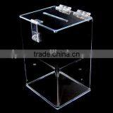 Wholesale Clear Acrylic Donation Box With Lock