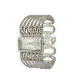 New Models Exclusive Design Square Case Big Bracelet Band Watch Stainless Steel Back Women thumbnail-2