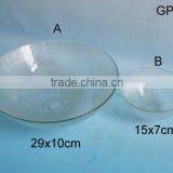 Party Use Frosted Fruit Glass Bowl thumbnail-1