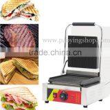 Commercial Use Non-stick 220v Electric Ribbed Plate Contact Panini Grill thumbnail-2