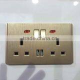 Electric Wall Universal Socket Dual USB Port Socket
