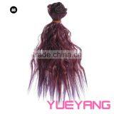 Red Wine Color Twisted Curl Braiding Hair Extensions thumbnail-1