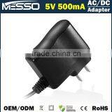 5V 500mA AC DC Adapter 100-240V 50-60Hz AC Adapter 5V 500mA Swithcing Power Supply 5V 500mA AC Adapter thumbnail-3