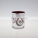 Christmas Day Glass Candle Holders /laser Print Glass Bottle thumbnail-2