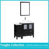 Espresso Bath Vanity Set White Phoenix Stone Top Porcelain Vessel Sink thumbnail-2