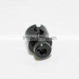 High Precision CNC Turning Black Plating Aluminum Aviation Plug Parts thumbnail-3