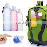 BPA Free Silicone Collapsible Sport Water Bottle thumbnail-4
