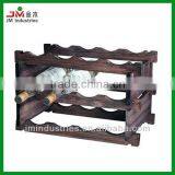 Antique Three-layer Wooden Wine Display Rack thumbnail-1