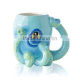 Blue Octopus 3D Coffee Mug