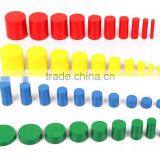 Educational Toy Colorful Montessori Material Knobless Cylinders thumbnail-4