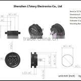DC Waterproof Round Voltmeter Digital Only for Car and Motorcycle thumbnail-3