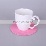 2015 New Products Home Used High Temperature Resist Eco-friendly Marerial EVA Pink Green and Blue Fresh Color Round Cup Coaster thumbnail-4