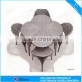 C - CF789 Aluminum Synthetic Wicker Furniture Special Design Table and Chairs thumbnail-1