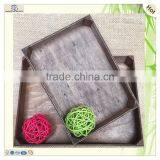 Antique String Clasp Black Gray Color Wooden Tray thumbnail-3