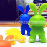 Cute cartoon rabbit silicone chopsticks holder