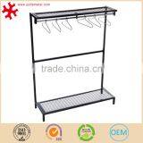 Advertising Metal Clothing Display Racks Shelf for Retail Garment Shop thumbnail-2