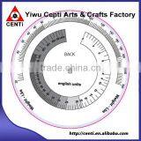 Factory 4 Print Color Customized Body Mass Index Plastic 3 Wheel Calculator thumbnail-4