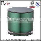 Unique Specail Design Empty Acrylic Cosmetic Cream Jar With Lid 30ml 50ml 200ml Large Double Wall Cream Container With Lids thumbnail-1