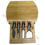 AM-1706 Wooden Board With 4-Piece Cheese Knife Set/Cheese Tools thumbnail-1
