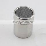Stainless Steel Dredge Pepper Salt Sugar Spice Fine Mesh Shaker With Cover thumbnail-2