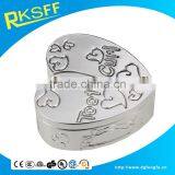 Zinc Alloy Heart Letter Carved Gift Box Set for Baby First Tooth and First Curl thumbnail-5