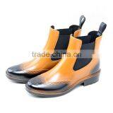 Wine Navy Black Brown Two Color New Technology Waterproof Chelsea Shoes Rain Boots thumbnail-4