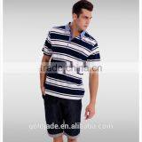 Wholesale Cotton Stripes Design Shirts Men Polo T-shirt thumbnail-6