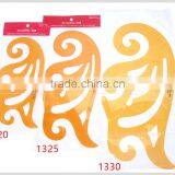 Kearing Biggest Pattern French Curves Non Toxic Plastic Ruler For Painting 30cm #1330 thumbnail-2