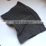 Acrylic Grey Color Fashion Winter Factory Manufacture Fashion Young Knitted Tube Scarf thumbnail-6