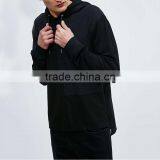 Oversized Pullover Hoody Black and Grey Combination Hoodie Hoodies Blank thumbnail-4