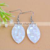 2017 Quality White Shell Earrings Handmade Mosaic Earrings New Product Paua Shell Earrings thumbnail-5