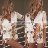 Zm50385b Printed Jumpsuits Women Short Pants Fashion Hot Sale Lady Trousers thumbnail-1