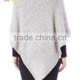 Classic Luxury Poncho Wool Poncho in Cashmere thumbnail-2
