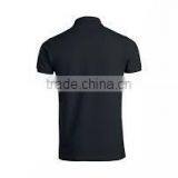 High Quality Custom Cotton Slim Fit Plain Black Polo Shirts thumbnail-2