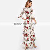 Floral Beach Dress A Line High Low Sexy Dress Women Maxi Dresses Long thumbnail-4