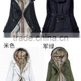 Women's Long Down Coat Winter Outerwear With Hood thumbnail-3